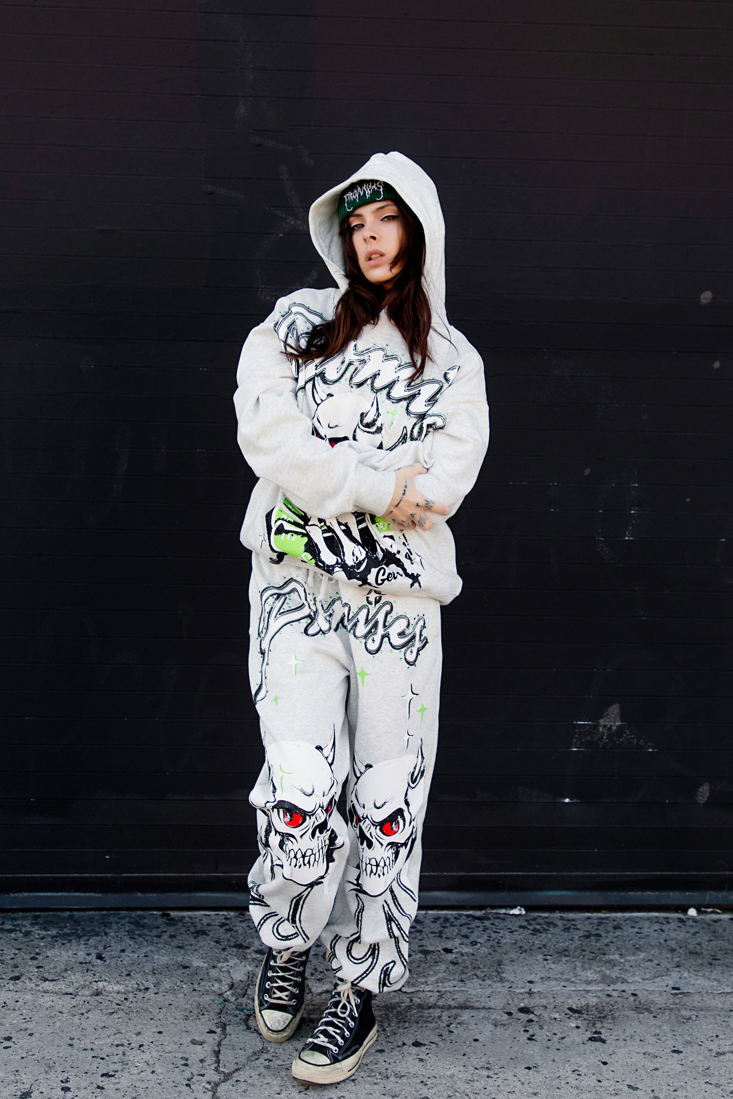 Get a Grip Rhinestone Sweatpants