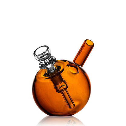 Spherical Pocket Bubbler clear 3-inch glass water pipe with 10mm bowl 