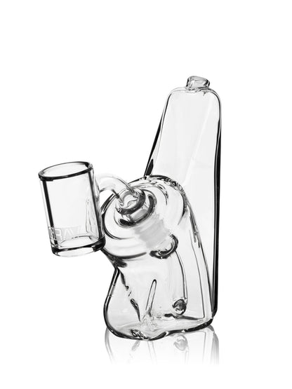 Wedge Bubbler Rig compact glass dab rig