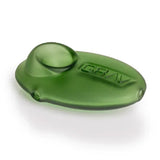 Sandblasted Pebble Spoon Pipe - Green