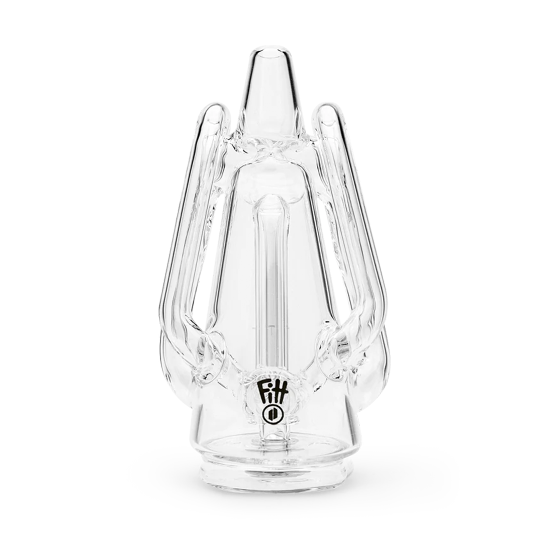 Hand blown borosilicate glass recycler by Ryan Fitt 