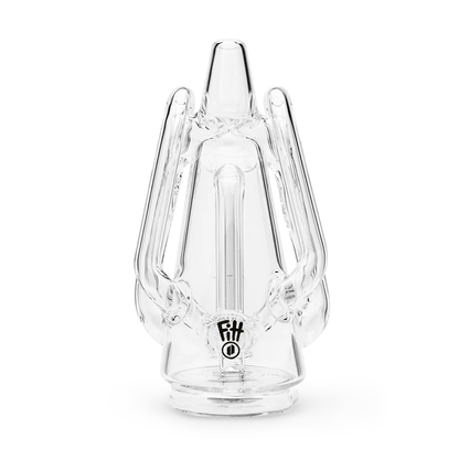 Hand blown borosilicate glass recycler by Ryan Fitt 
