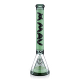 Manhattan Pyramid Beaker - Transparent Black and Sea Foam