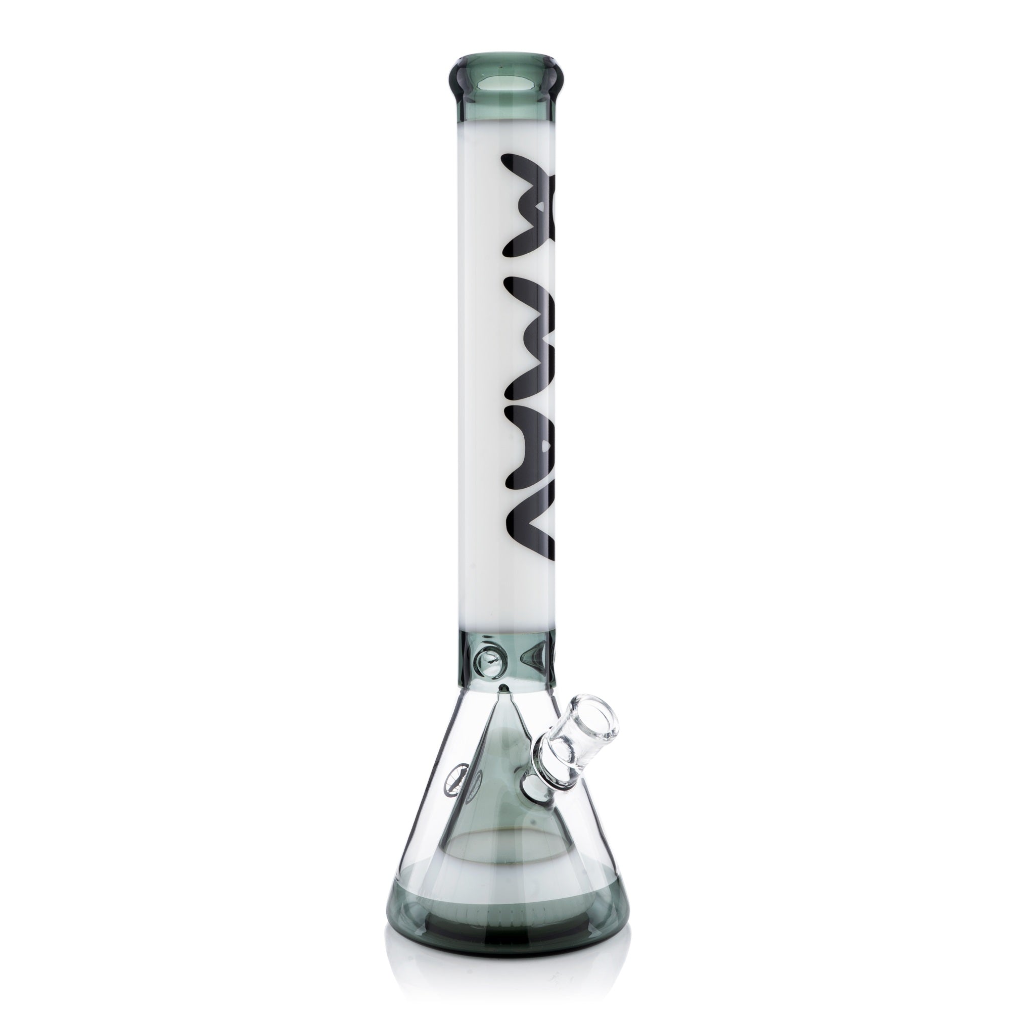 Tall 18 Inch Pyramid Perc Beaker Bong with Ice Pinch 