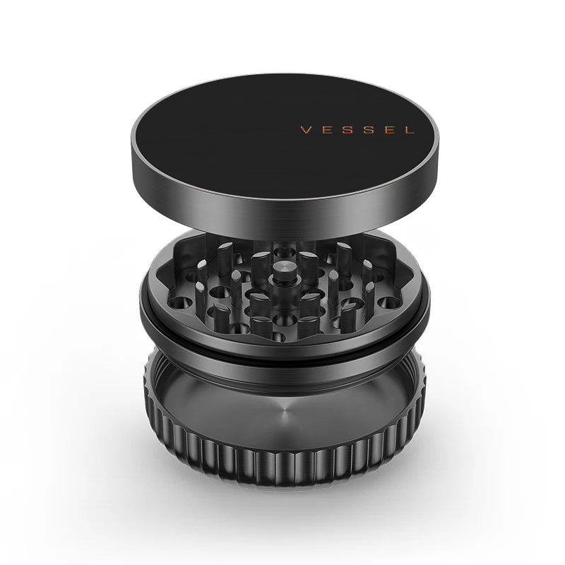 Vessel Mill Walnut four piece dry herb grinder 