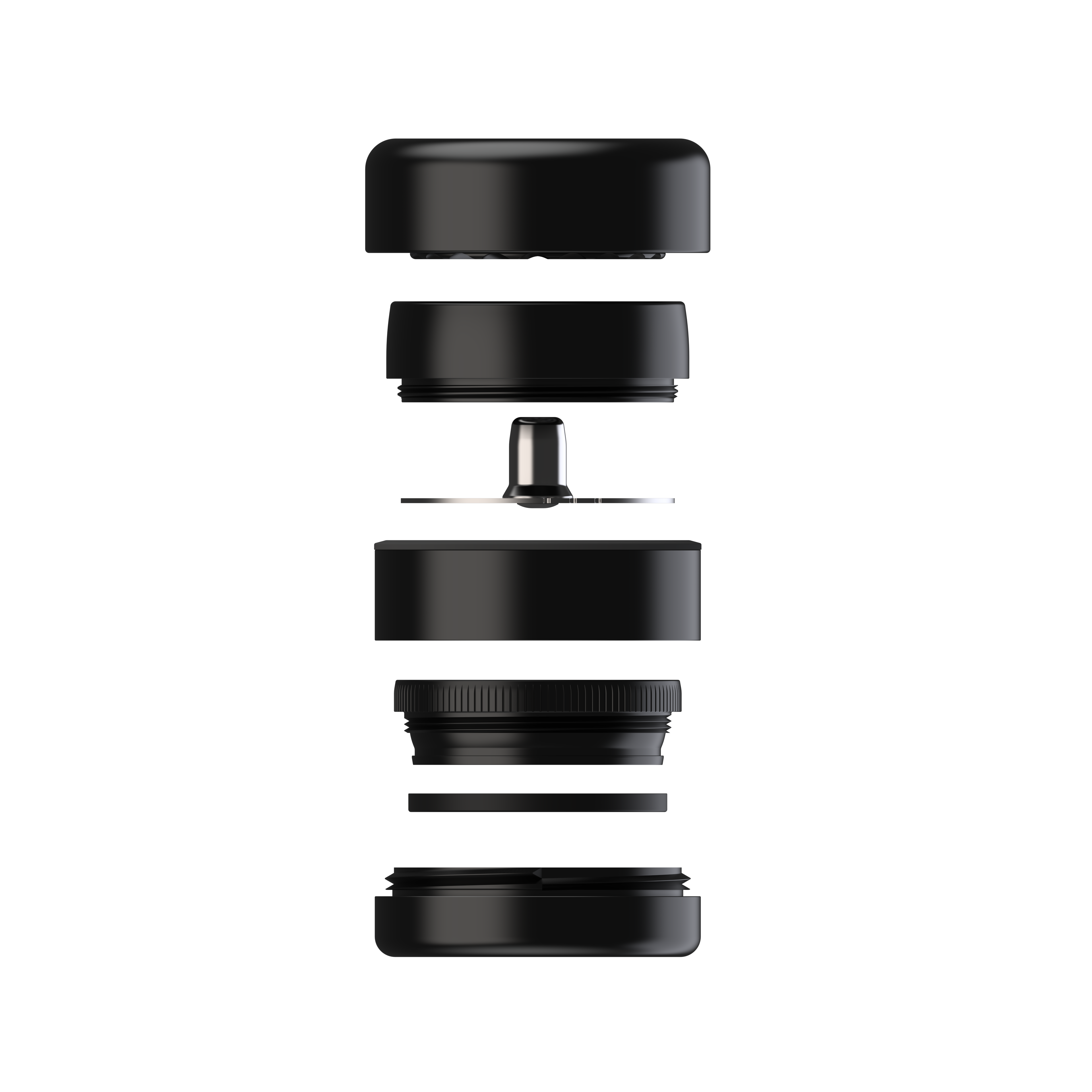 Black Flower Mill Premium 2.5 grinder with aircraft grade aluminum