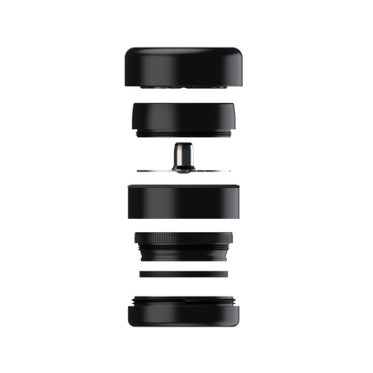 Black Flower Mill Premium 2.5 grinder with aircraft grade aluminum