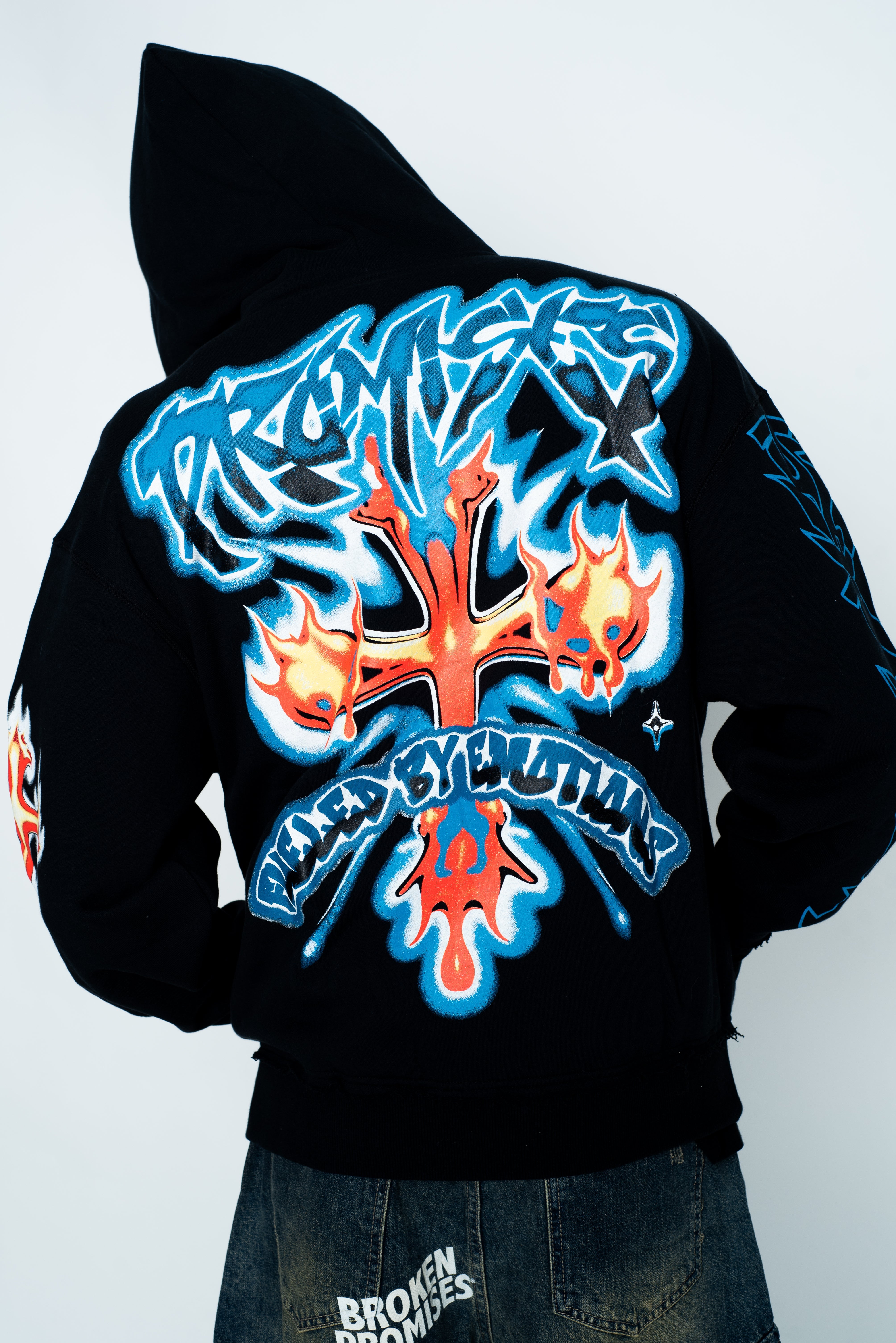 Numbskull Rhinestone Zip Hoodie