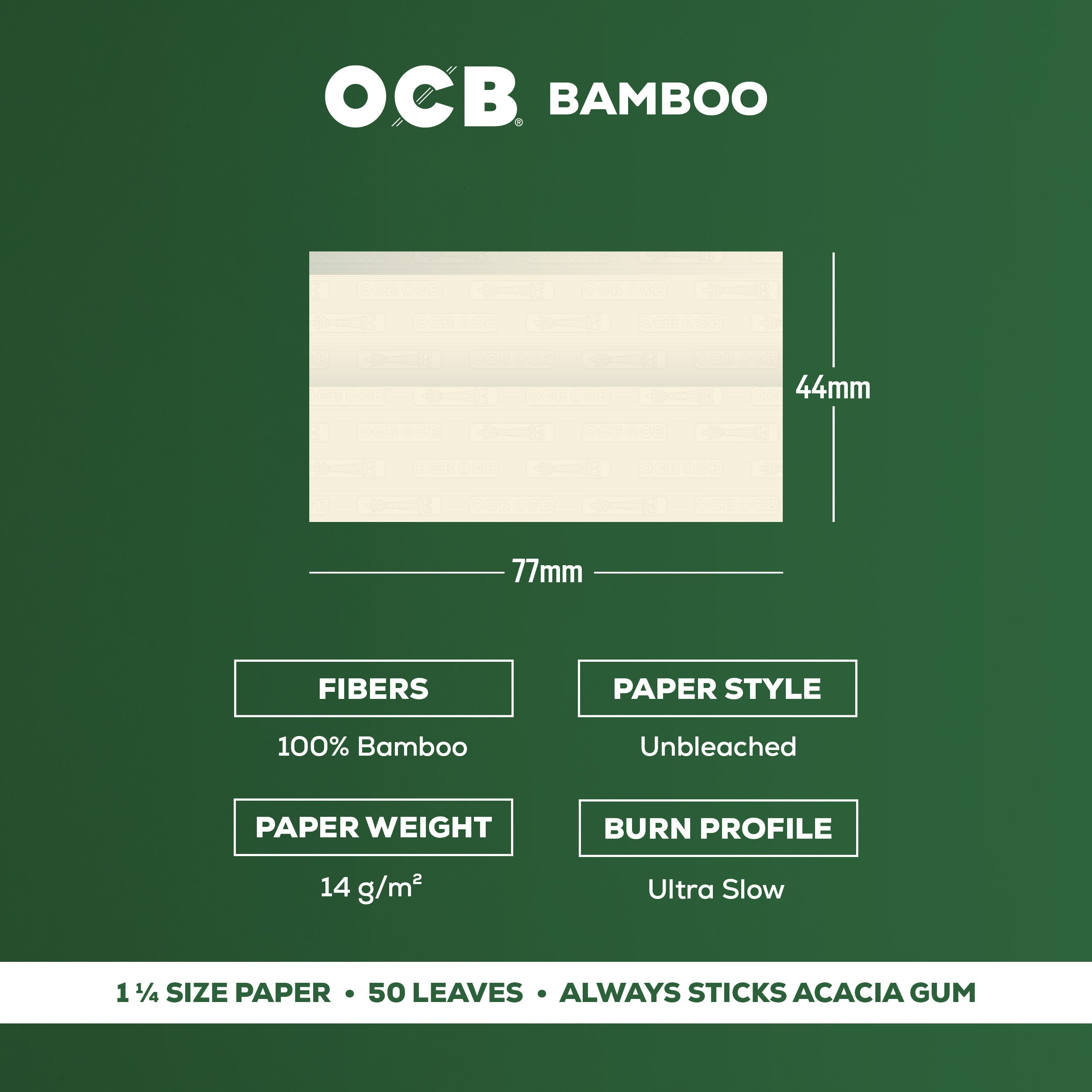 Bamboo 1¼ Papers + Tips, Booklet