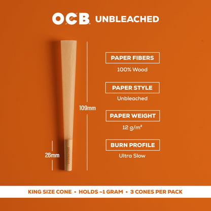 Unbleached King Cones, Single