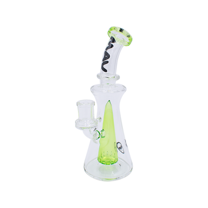 Durable borosilicate glass dab rig with pyramid perc 