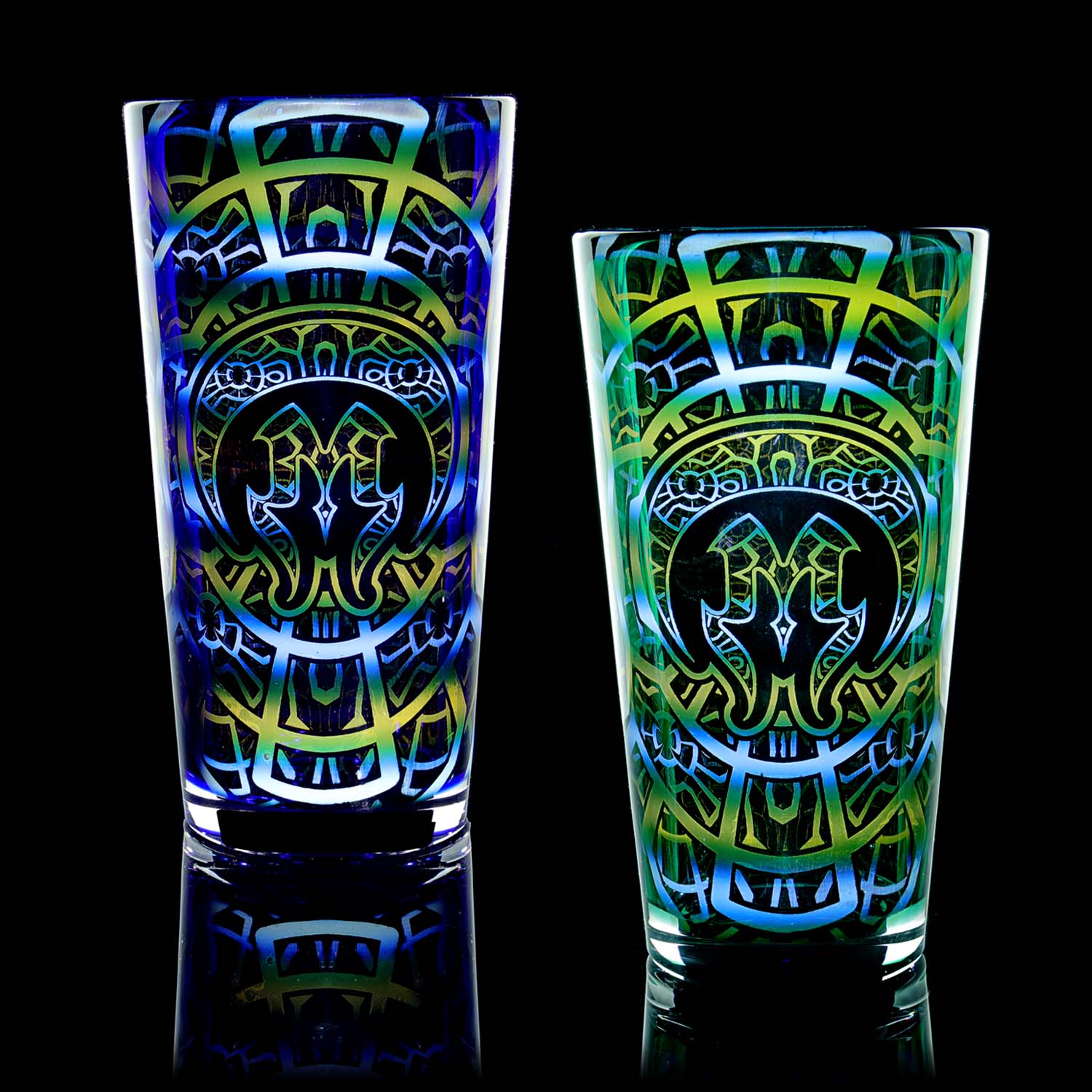 Hologram Pint Glass