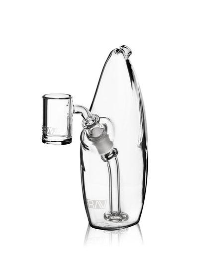 Compact borosilicate water pipe for concentrates