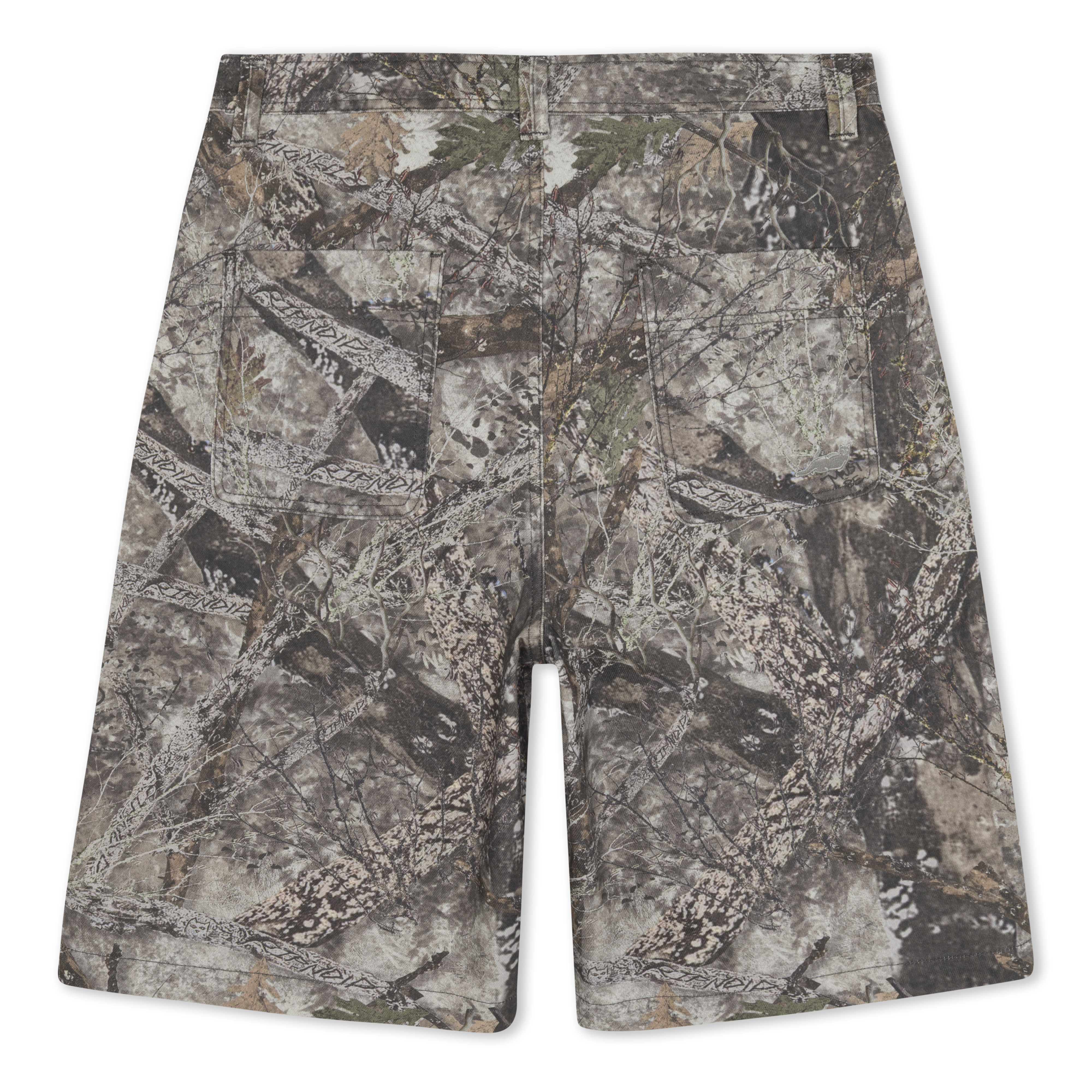 Nermal Tree Camo Baggy Denim Shorts