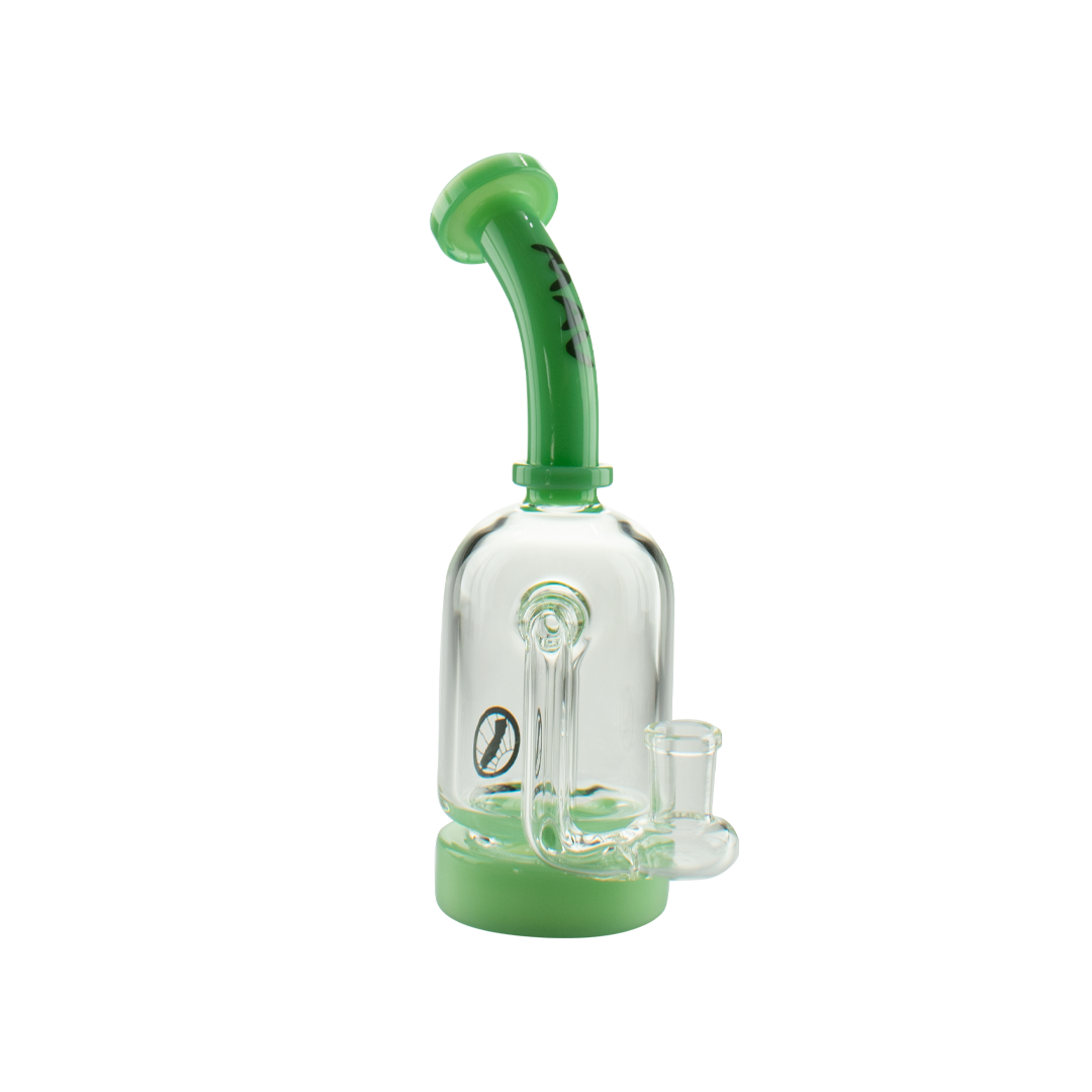 Glass Drop down Can Rig with 2 hole perc #color_seafoam