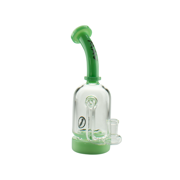 Glass Drop down Can Rig with 2 hole perc #color_seafoam