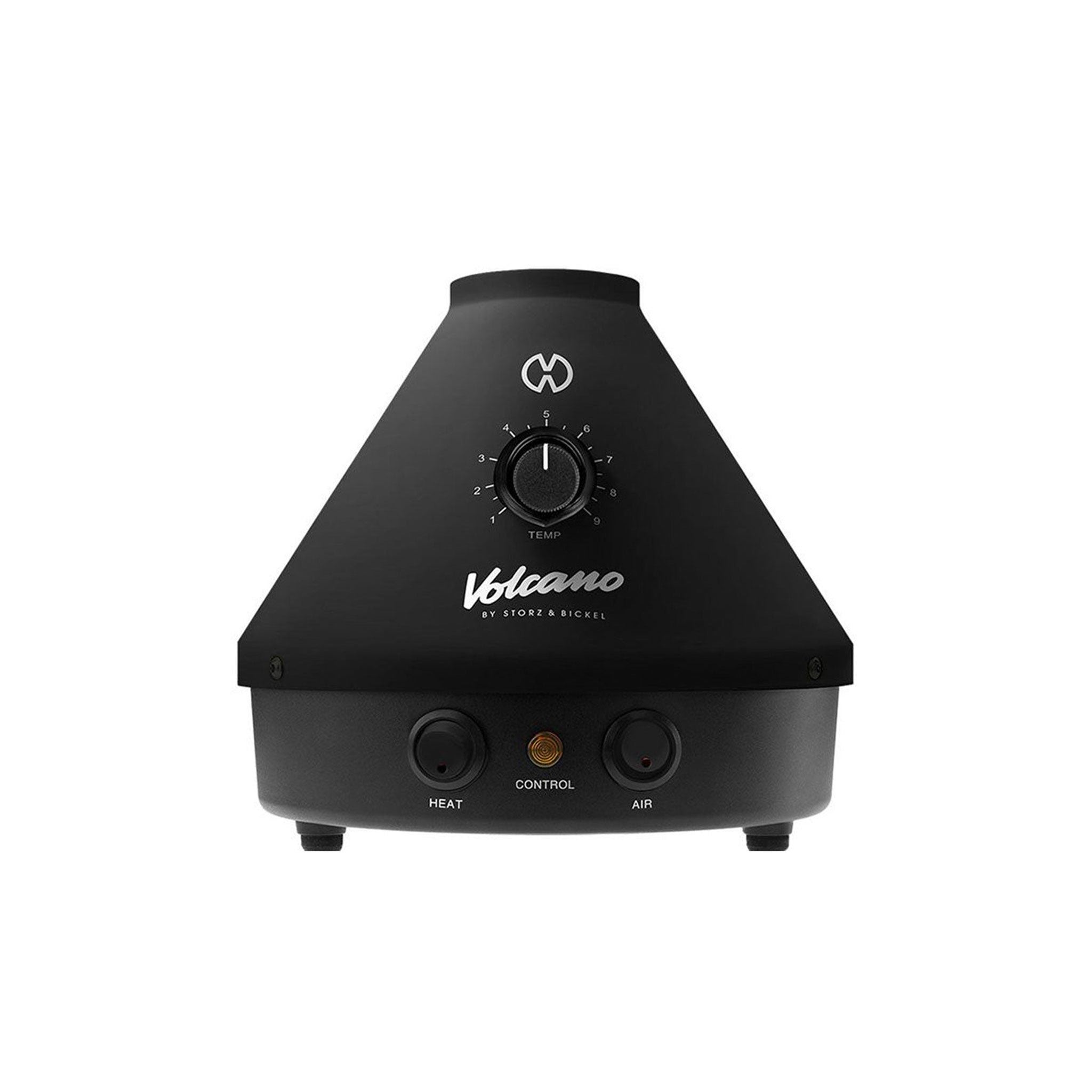 Classic desktop device with temperature control dial #color_onyx