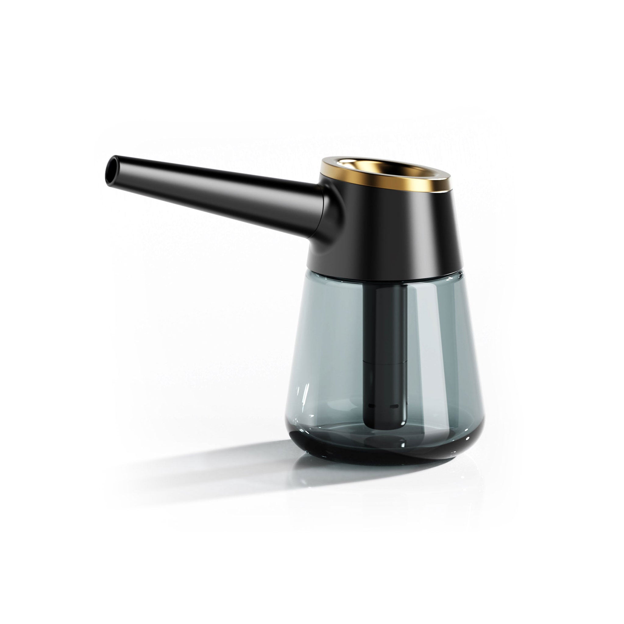 Element Black modular glass and metal bubbler for dry herb