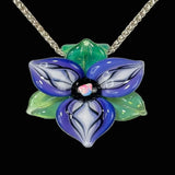 Trillium Flower Pendant - Purple