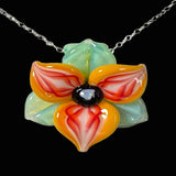 Trillium Flower Pendant - Yellow