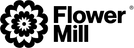 Flower mill transparent logo black