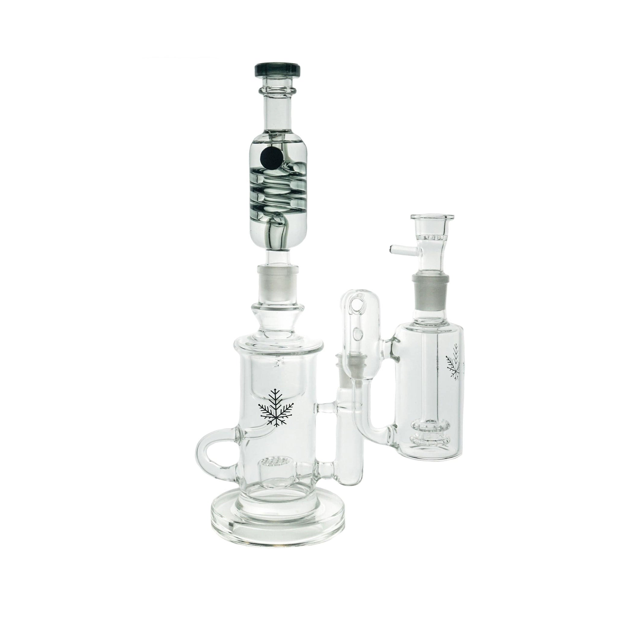14mm and 18mm male joint ash catcher made of borosilicate glass