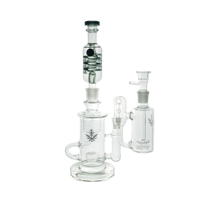 14mm and 18mm male joint ash catcher made of borosilicate glass