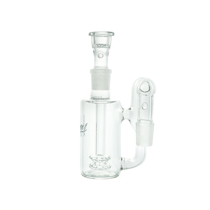 Glass ash catcher with recycling water function and 90 degree joint