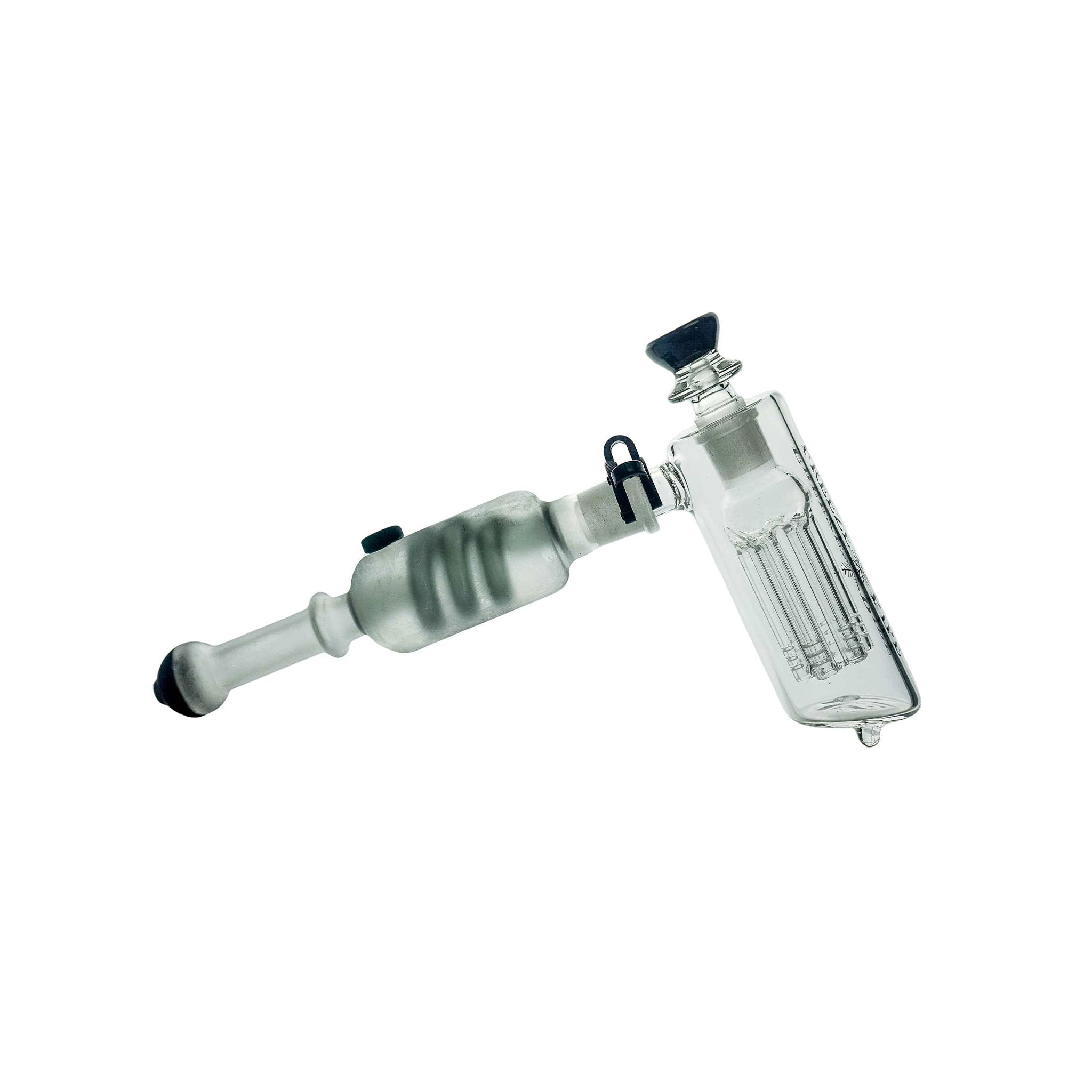 Hammer-style glass bubbler by Freeze Pipe featuring glycerin cooling system