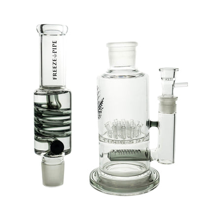 Freezable water pipe with duel percolator 