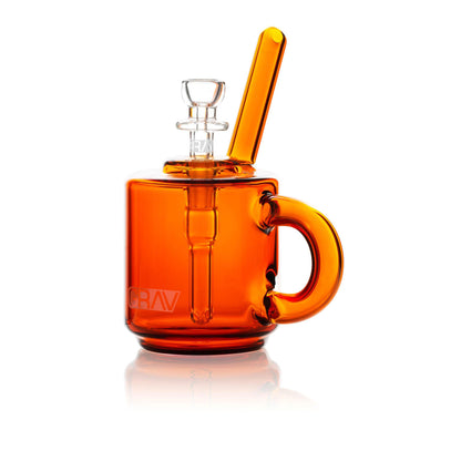 Borosilicate glass coffee mug bubbler pipe for smooth hits 