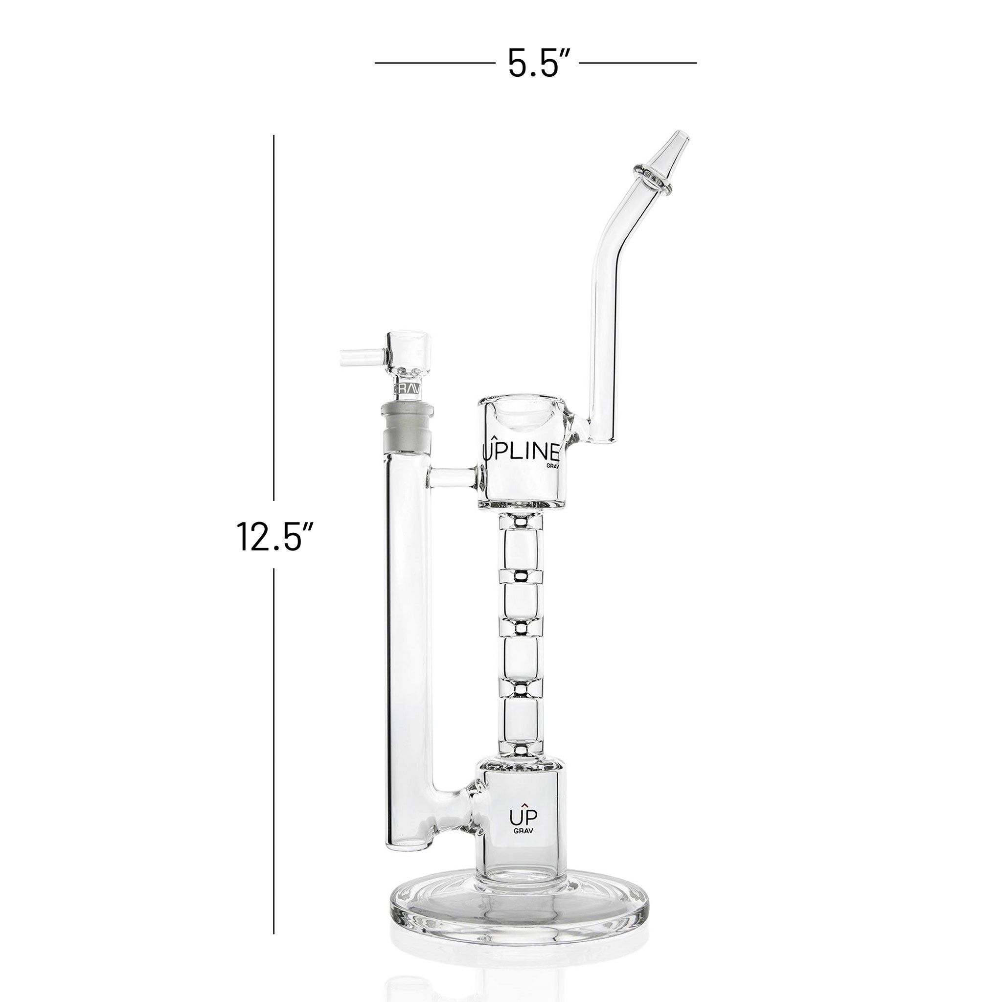 Upline Water Pipe with ladder percolators and 14mm Octobowl