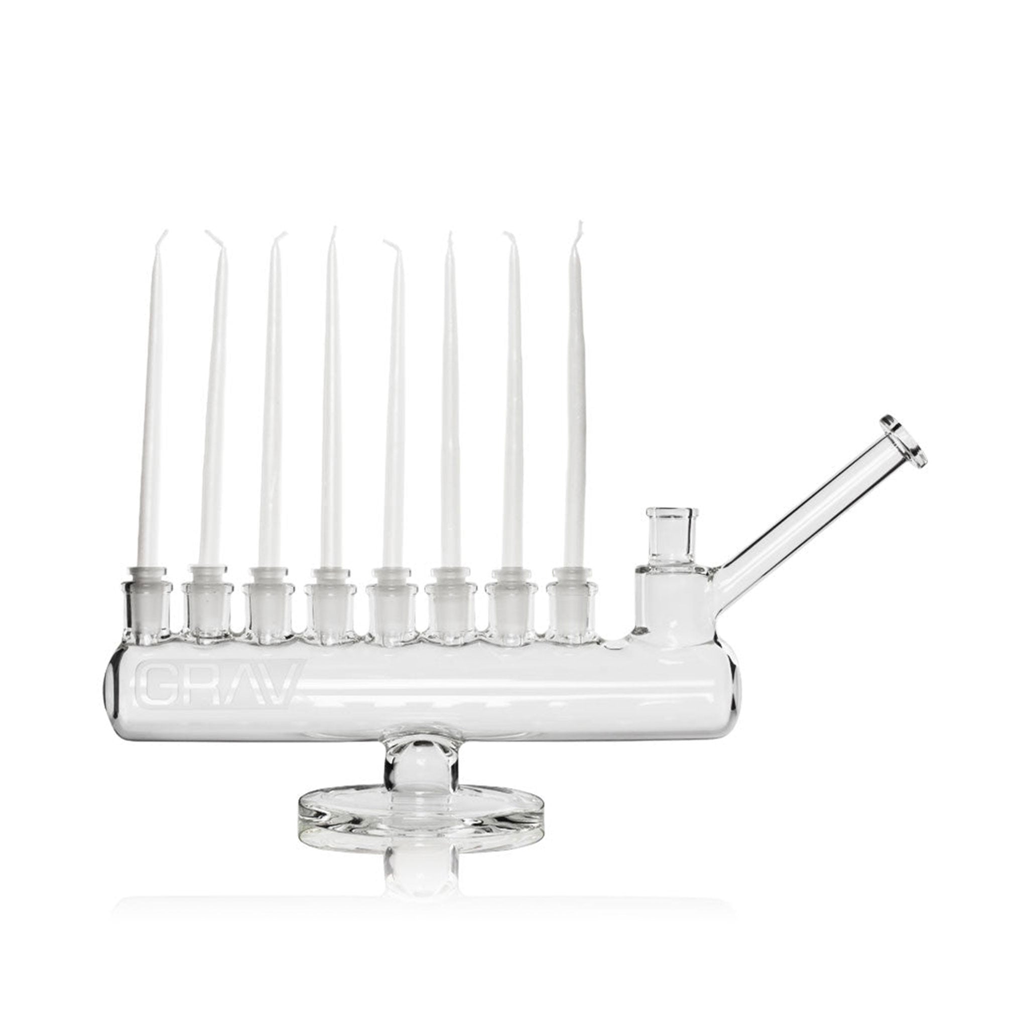 Candle water pipe menorah glass piece