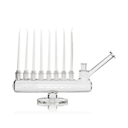 Candle water pipe menorah glass piece