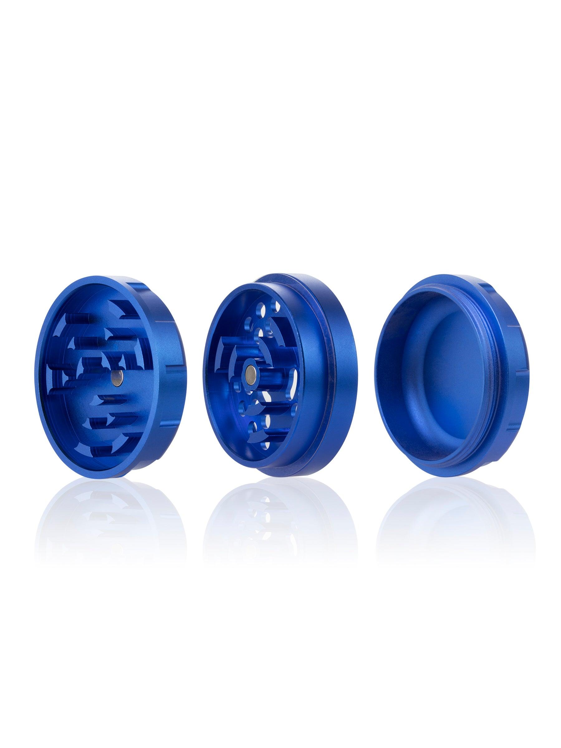 GRAV 3-Piece 2.5 inch herb grinder with anodized finish 