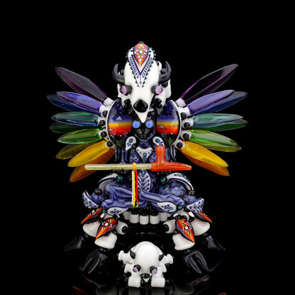 White Buffalo Calf Woman by Joe P x Banjo Glass, front view