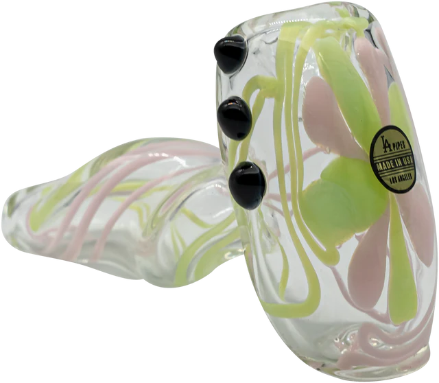 la-pipes-bubble-gum-twist-hammer-pink-green-front-angle