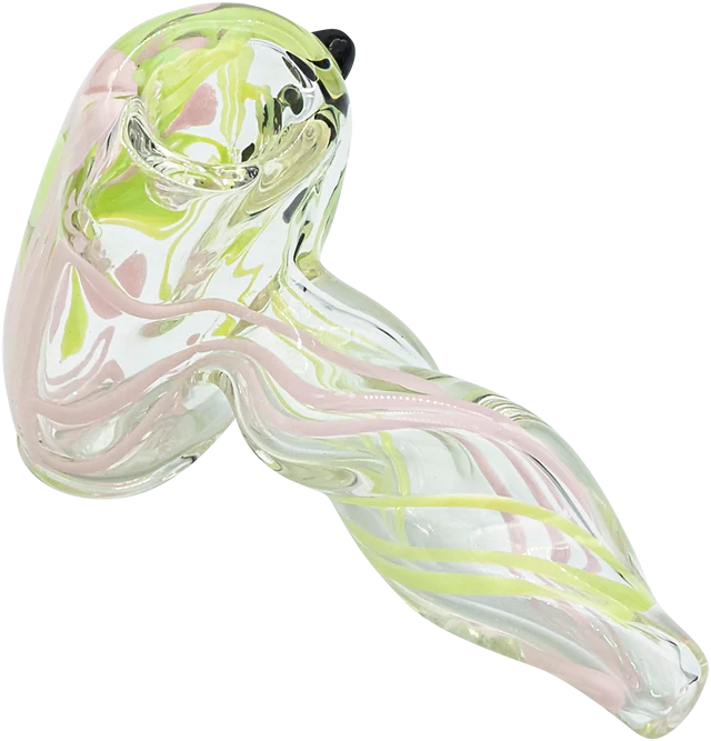 la-pipes-bubble-gum-twist-hammer-pink-green-top-angle