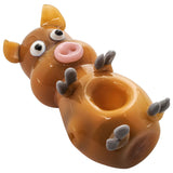 Little Piggy Hand Pipe - Tan