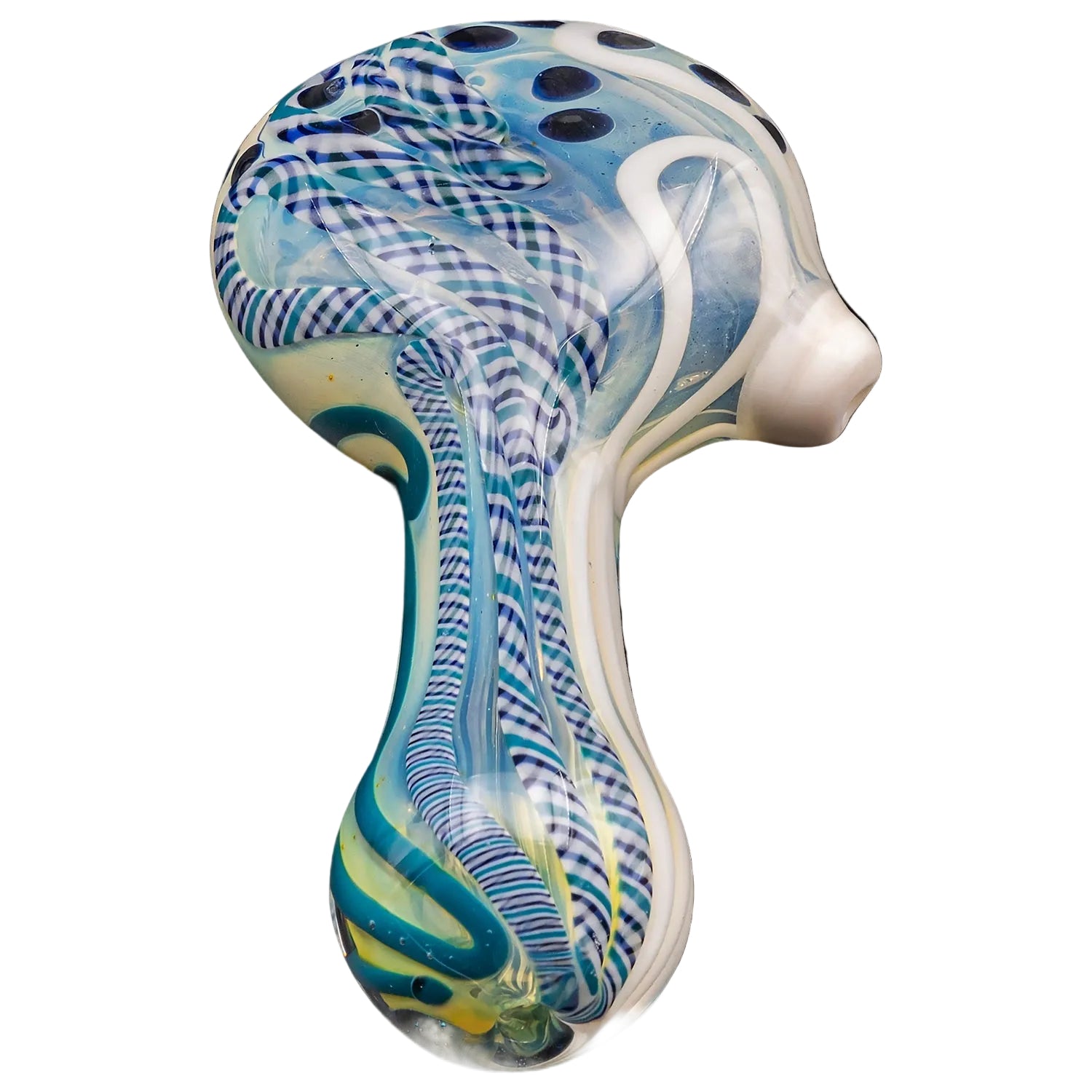la-pipes-pancake-dichroic-spoon-blue-stripe-bottom