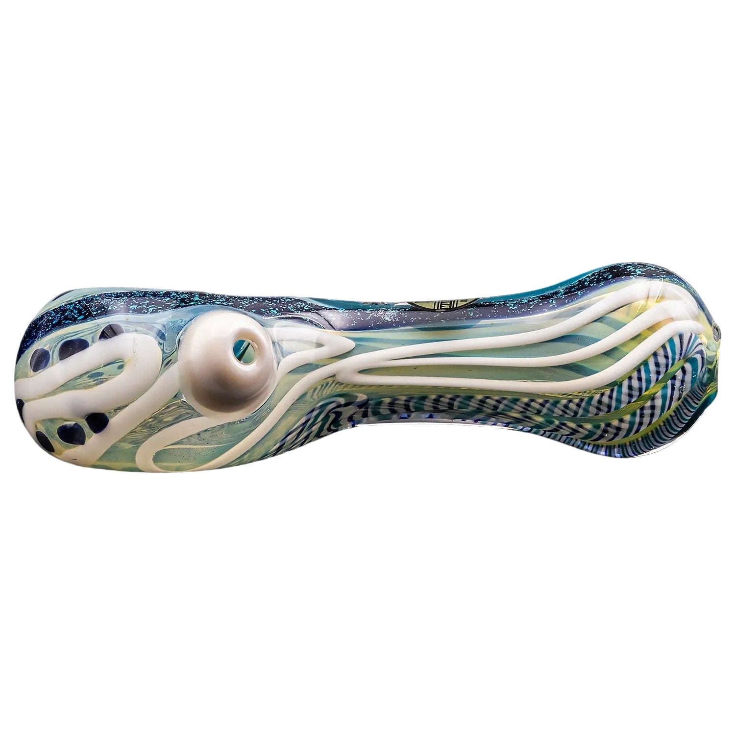 la-pipes-pancake-dichroic-spoon-blue-stripe-side