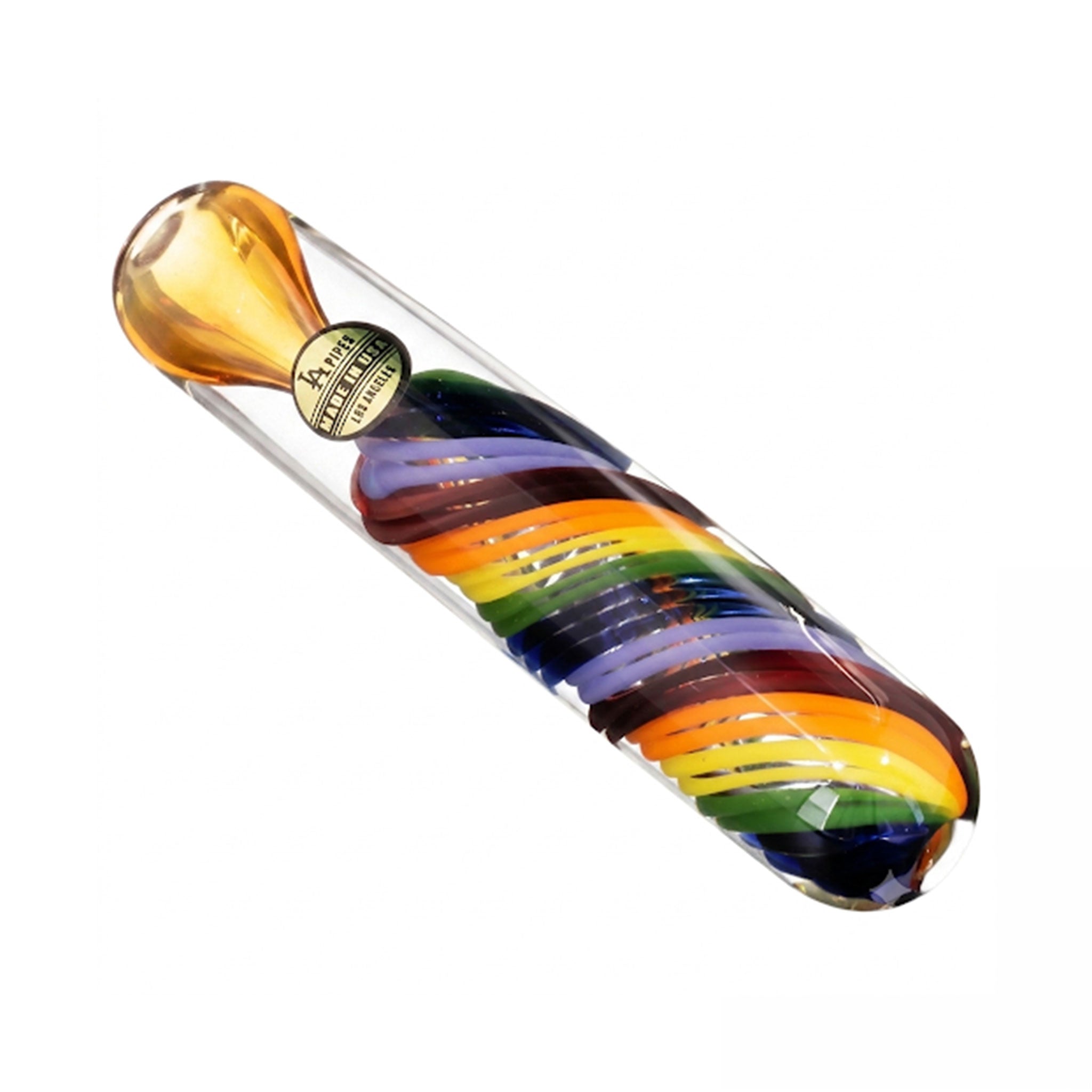 la-pipes-twisted-rainbow-chillum-rainbow-top-angle