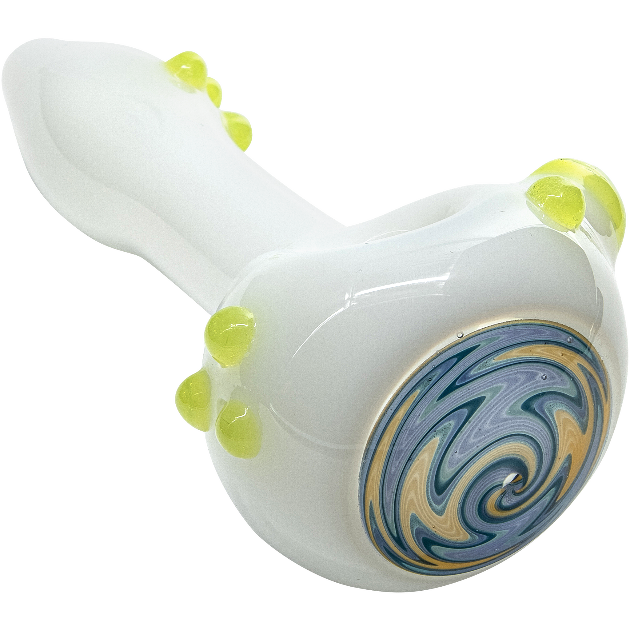 la-pipes-wormhole-wigwag-pipe-white-front-angle