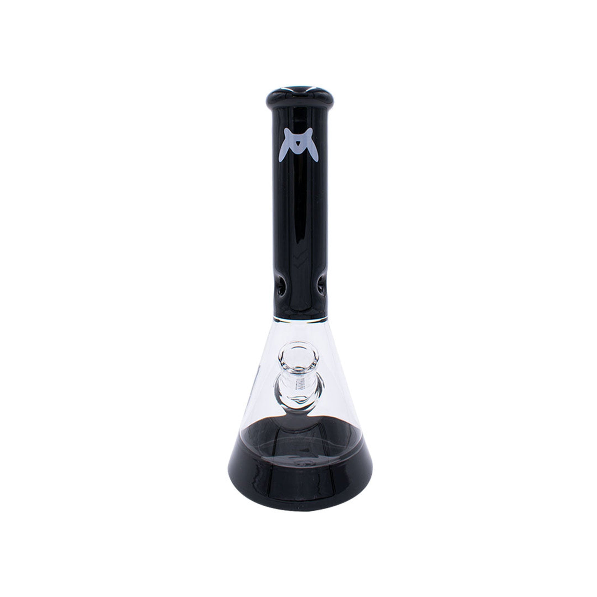 MAV Glass 12 Inch Full Color Beaker Bong with Ice Pinch #color_black
