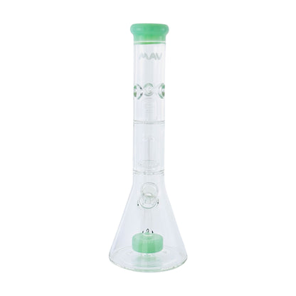 Glass beaker water pipe with ice pinch, stable beaker base 