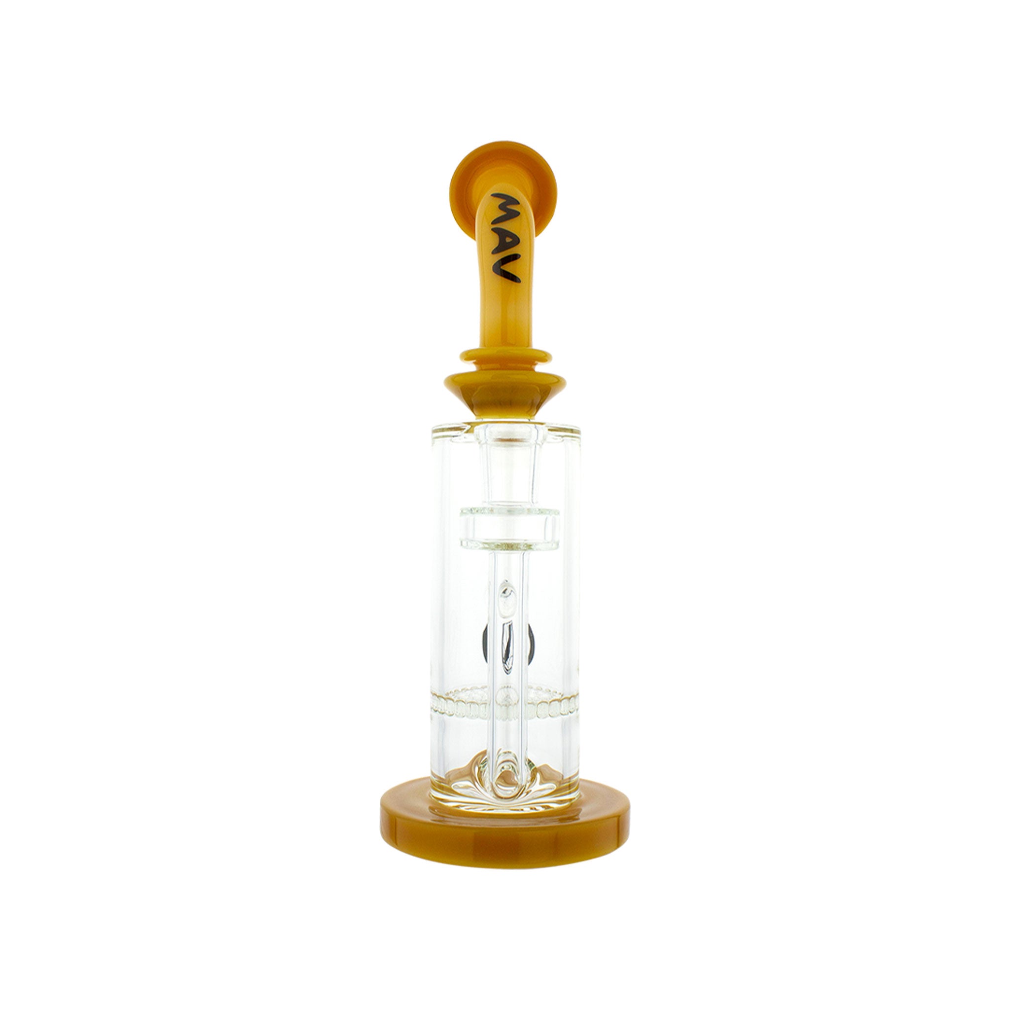 Mini Straight Tube Bong with Honeycomb Disc Perc 
