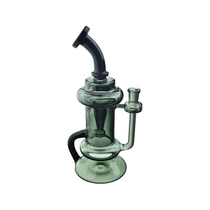 Honeycomb Percolator Recycler Dab Rig with Quartz Banger 