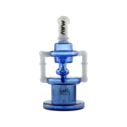Scientific glass dab rig with bent neck mouthpiece 