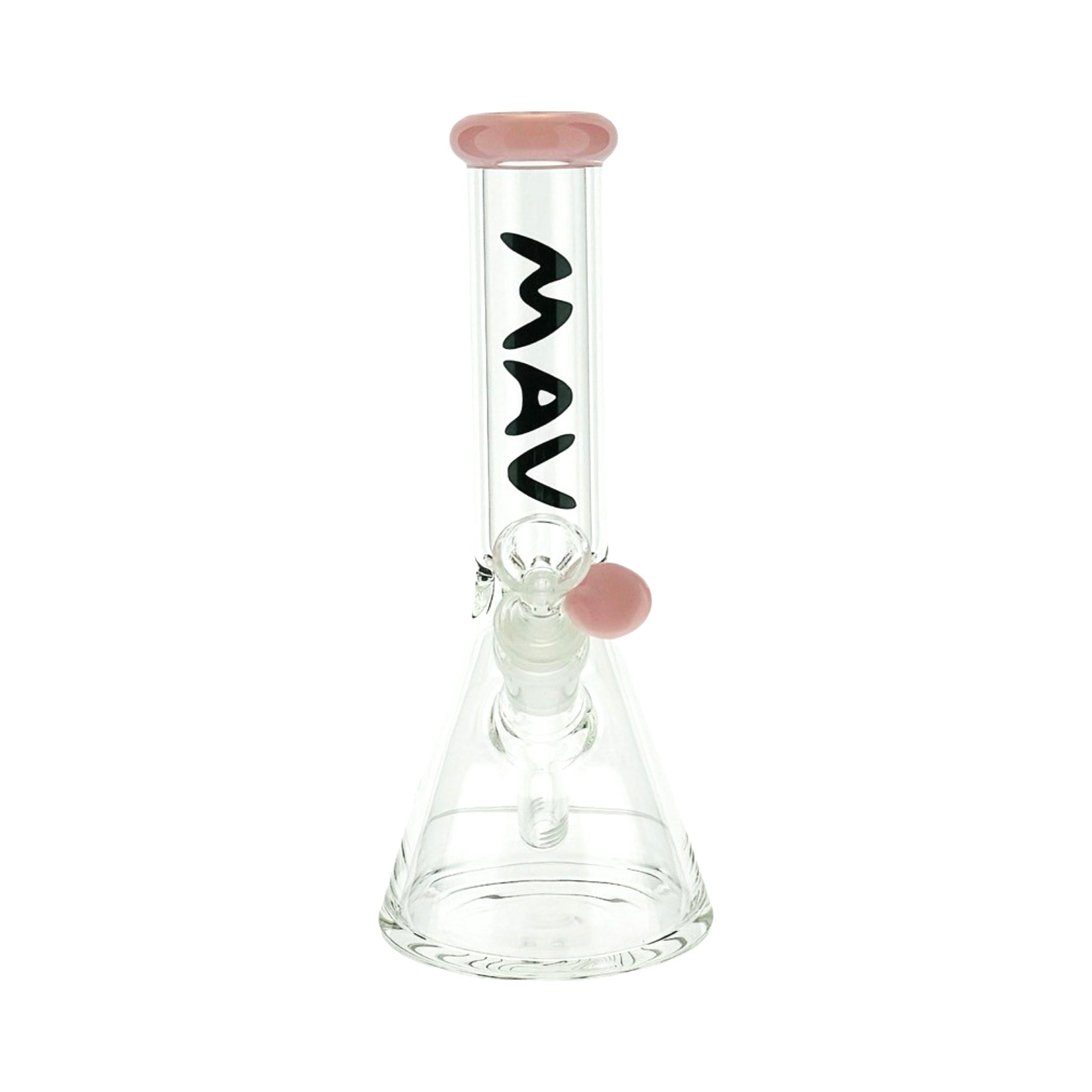 MAV Glass 8 Inch Color Top Mini Beaker Bong #color_pink