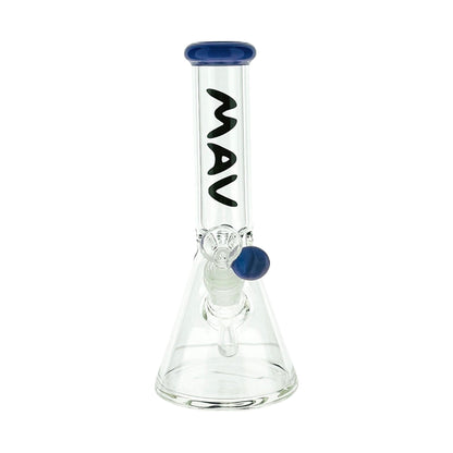 Compact Mini Beaker Bong with Colored Mouthpiece 
